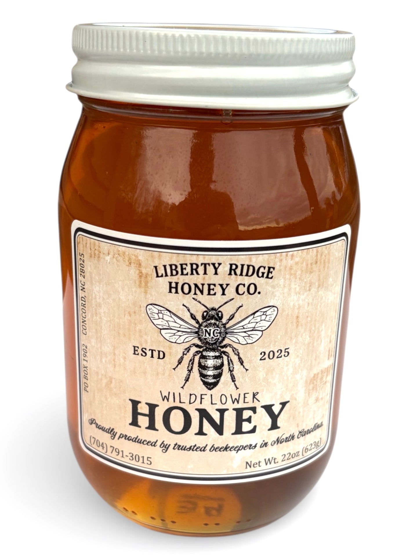 Raw Wildflower Honey- Pint Jar (22 oz)